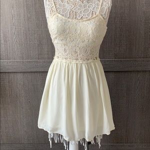 Lacey cream dream dress